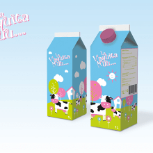 Diseño de brick de leche para niños. Graphic Design, Packaging, and Product Design project by Ion Richard - 05.25.2014