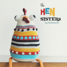 The Hen Sisters. Design de personagens, Artesanato, e Design de brinquedos projeto de Maria Sommer - 27.08.2015