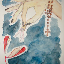 "Una tal Raimunda" ilustración basada en obra de teatro.. Een project van  Ontwerp, Traditionele illustratie y Redactioneel ontwerp van Eliza Escalante - 11.05.2013