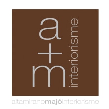 Logotipo a+m interiorisme · Estudio de interiorismo. Design gráfico projeto de Núria Altamirano - 15.10.2006
