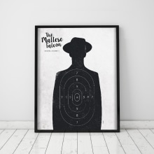 Póster The Maltese Falcon. Graphic Design project by Mónica Grützmann - 03.29.2016
