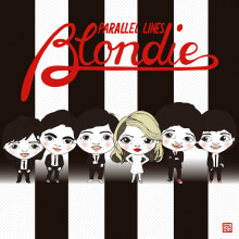 Blondie. Parallel lines. Traditional illustration, and Music project by Sheila Arnela - 10.19.2016