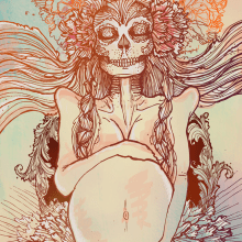 Muerte y esperanza. Traditional illustration project by Bessy Siciliano - 11.26.2016