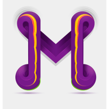 Letra M. Design, Ilustração tradicional, Publicidade, Design gráfico, Tipografia, Escrita, e Caligrafia projeto de Maikel Martínez Pupo - 28.11.2016