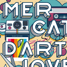 Cartel Mercat d’Art Jove de Sant Boi 2016. Un progetto di Illustrazione tradizionale, Direzione artistica, Graphic design e Street Art di David Martinez Banus - 30.11.2016