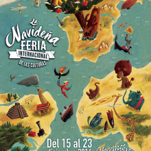 La Navideña Feria Internacional de las Culturas de Madrid, 2016.. Traditional illustration project by Miguel Cerro - 11.30.2016