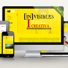 Web Jornadas Fotografía Creativa [IN]VISIBLES. Fotografia, Web Design, e Desenvolvimento Web projeto de Luis Guzmán Rubio - 01.12.2016