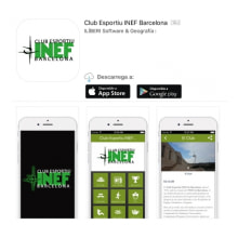 Club Esportiu INEF Barcelona App - 2016. Marketing projeto de Alejandro Santamaria Parrilla - 03.10.2016