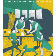 Feria de Artes Gráfikas Kontrabando. Ilustração tradicional projeto de Eduardo LeBlanc - 09.12.2016