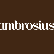 Ambrosius. Un proyecto de Diseño, Dirección de arte, Br, ing e Identidad y Diseño gráfico de Manuela Arias - 10.11.2016