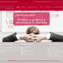 Diseño Web: SAEZ & ASOCIADOS ABOGADOS http://www.saezyasociados.com. Un progetto di Design, Graphic design e Web design di Elena Doménech - 12.12.2016