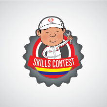 Logo Skills Contest Hino Colombia. Design gráfico projeto de Karen Mera - 14.11.2016
