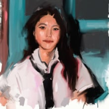 Asian Girl. Un proyecto de Ilustración tradicional y Bellas Artes de Isem Garcia Massana - 14.12.2016