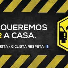 Respeta al Ciclista - Publicidad Exterior . Un proyecto de Diseño de Sophia Talavera - 19.12.2016