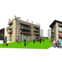 Montajes e infografías de concepto para un proyecto de arquitectura y urbanismo en Barranquilla (Colombia). Design, Arquitetura, Design gráfico, e Arte urbana projeto de DIKA estudio - 07.12.2014