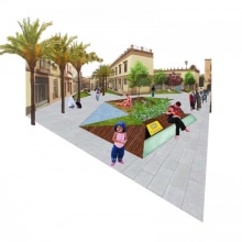Montajes e infografías de concepto para un proyecto de adecuación del entorno de la Alcazaba de Almería . Design, Arquitetura, e Design gráfico projeto de DIKA estudio - 30.12.2014