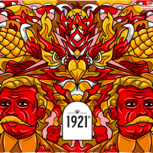 Tequila 1921. Un proyecto de Ilustración tradicional, Dirección de arte, Br, ing e Identidad y Diseño de producto de Jesús Mosqueda - 25.12.2016