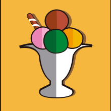 Ice Cream. Graphic Design project by Marta Villegas - 01.03.2017
