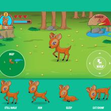 Videogame UI and Graphics - Deer. UX / UI, Game Design, and Graphic Design project by Alessio Conte - 01.05.2017