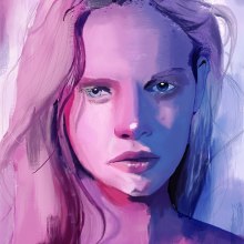 Purple Rain.. Ilustração tradicional, Artes plásticas, Design gráfico, e Pintura projeto de Mariam Tronchoni Costa - 04.01.2017