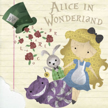 Alice in Wonderland. Projekt z dziedziny Design, Trad, c, jna ilustracja, Projektowanie ubrań i Projektowanie graficzne użytkownika Esther Miralles - 19.01.2017