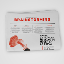 Periódico Brainstorming. Design, Editorial Design, Graphic Design, Information Design, and Collage project by Lourdes Lucena - 12.11.2014