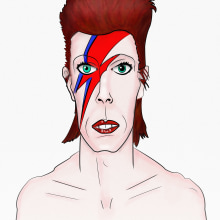 Bowie Ein Projekt aus dem Bereich Traditionelle Illustration von Franz Simons - 09.01.2017