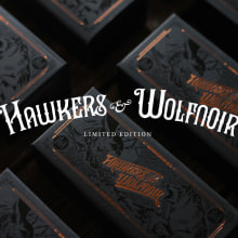 Hawkers & Wolfnoir Ltd. Edition. Un proyecto de Ilustración, Diseño gráfico y Packaging de David Sanden - 10.01.2017