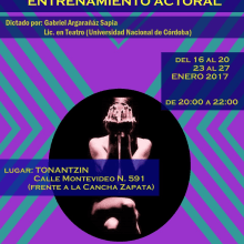 Taller de ENTRENAMIENTO ACTORAL Ein Projekt aus dem Bereich Kunstleitung, Bildung, Events und Urban Art von gabriel argañaraz sapia - 15.01.2017