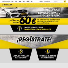 Diseño Web para Dunlop. Un proyecto de Diseño, Publicidad, Diseño gráfico y Diseño Web de Javier Gómez Ferrero - 13.01.2017