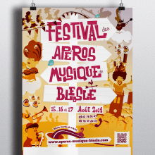 Festival des Aperos Musique de Blesle. Design project by Juan Manuel Vega Horcas - 01.17.2015