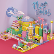 My Little Tokio Toy . Illustration, 3D, Animation, Art Direction, and Graphic Design project by Misa Urban - 01.18.2017