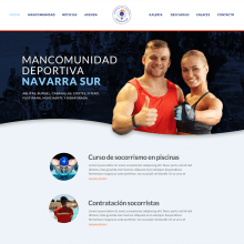 Mancomunidad deportiva Navarra sur. Web Development project by Iñaki Ray - 01.09.2017