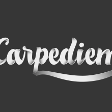 Lettering carpediem. Un proyecto de Diseño gráfico y Tipografía de marcortegaosso - 20.01.2017