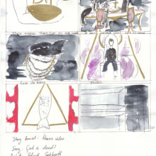 Storyboard para videoclip. . Design, Traditional illustration, Film, Video, TV, Art Direction, Costume Design, Fine Arts, Multimedia, Set Design, Film, Video, and TV project by Irene Ballesteros Alcaín - 01.22.2017