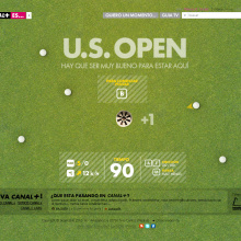 Canal+ - US Open. Desenvolvimento Web projeto de Chapplin Studio - 23.01.2015