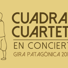 Cuadrante Cuarteto - Gira Patagónica 2016. Traditional illustration, and Graphic Design project by María Laura Conte Grand - 03.31.2016