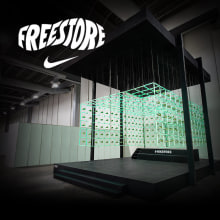 Nike Freestore. Publicidade, Arquitetura, Design industrial, e Marketing projeto de Daniel Granatta - 05.04.2013