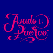 Proyecto del curso: Asado de Puerco. Design, Graphic Design, T, pograph, and Calligraph project by lacelestinastudio - 01.30.2017
