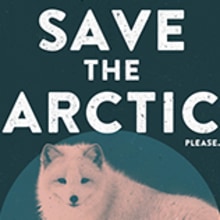 Save the Arctic - Greenpeace poster. Web Design projeto de Nico Tornatti - 20.03.2016