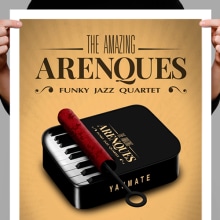 The Amazing Arenques Jazz Quartet. Un proyecto de Diseño gráfico de Javi Unciti-Luna - 31.12.2015