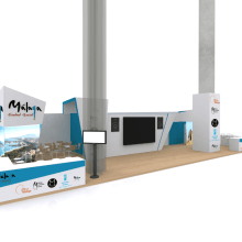 Stand Malaga Fitur 2017. Design, and Set Design project by Iván Martinez - 01.31.2016