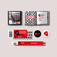 Festival Rosario Rock. Design, Br, ing e Identidade, e Design gráfico projeto de Majo Ruffini - 01.02.2017