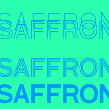 Saffron Display bespoke typeface. Br, ing e Identidade, e Tipografia projeto de Letterjuice - 02.02.2017