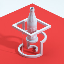 Coca-Cola 3D Print. Fotografia, 3D, e Design de produtos projeto de JVG - 22.01.2017