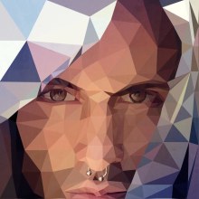 Retratos low poly. Traditional illustration, and Graphic Design project by Julianalliteras - 02.05.2017