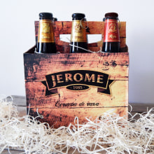 Packaging cerveza artesanal ¨JEROME¨. Un proyecto de Diseño gráfico de Nadia Ramos - 14.03.2014