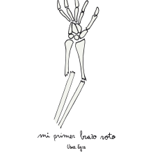 "Mi primer brazo roto". Comic projeto de Usue Egia - 06.02.2017