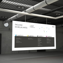 Señalética Facultad de BBAA, ULL. Un projet de Architecture de l'information de Claudia González Fernández - 09.02.2017