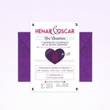 Henar&Oscar. Un progetto di Graphic design di Aroa Diez - 30.04.2015